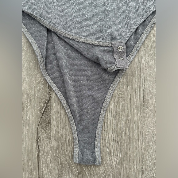 wild fable gray/silver bodysuit - Picture 3 of 5